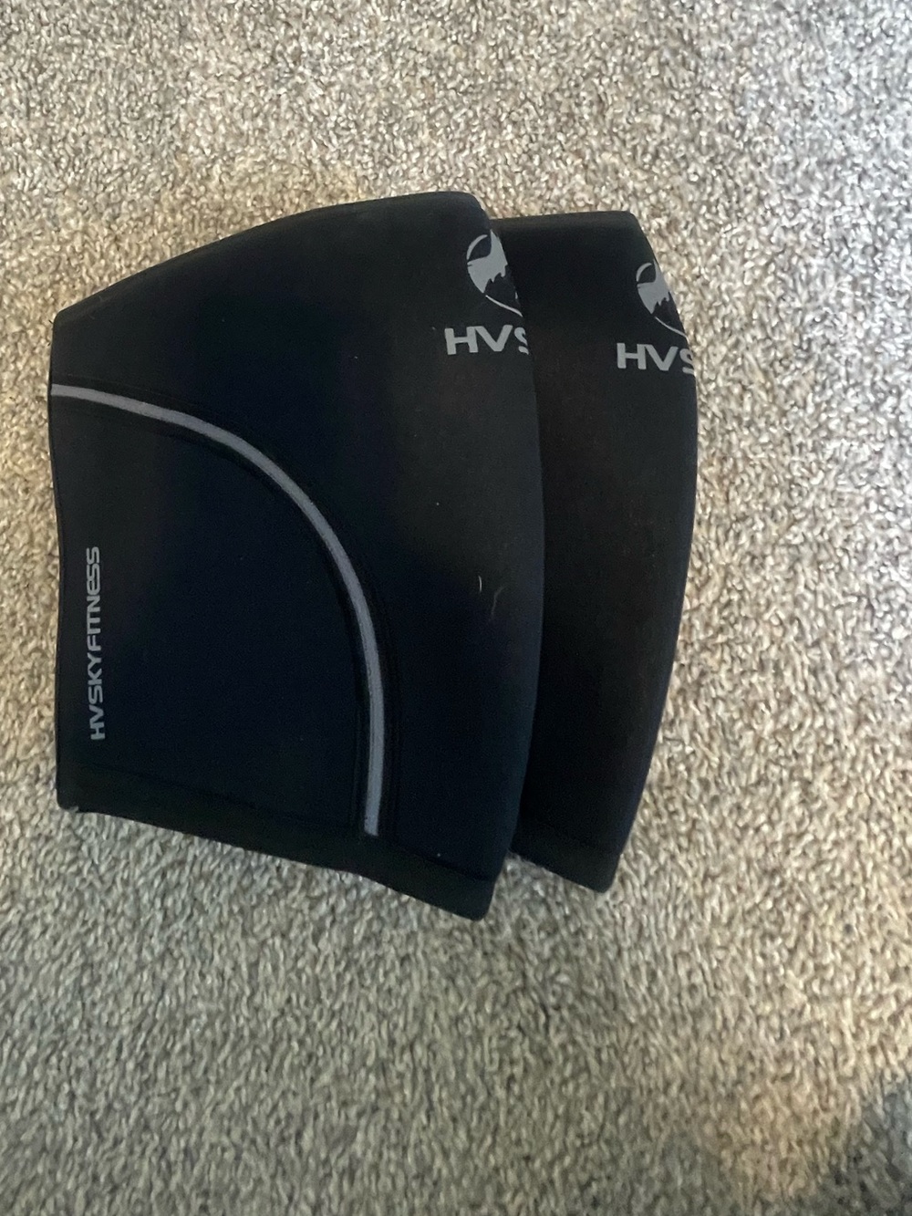 Black Neoprene Knee Support Sleeves